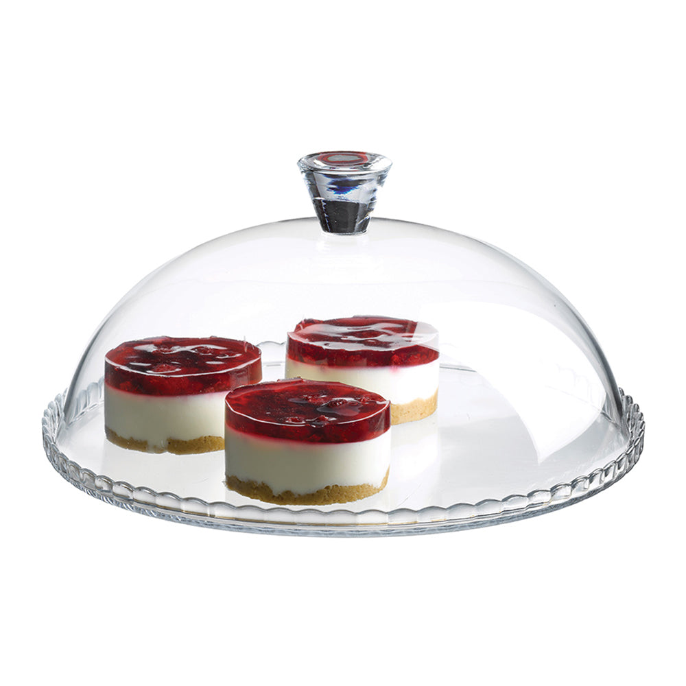 Plat à tarte avec cloche 32 cm Pasabahce - Mathon - 1