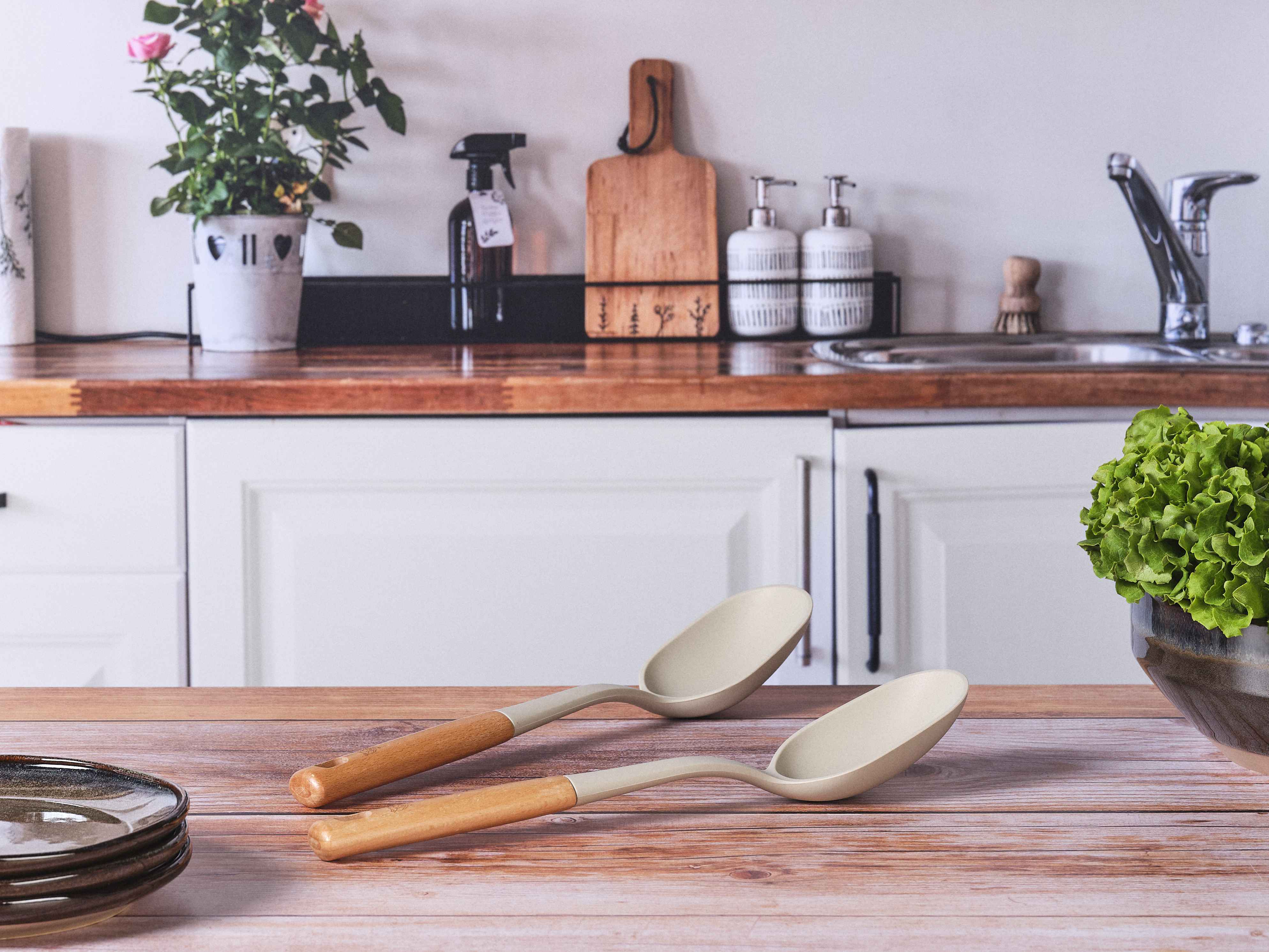 Couverts à salade en bois et silicone GUNNAR Björn - Mathon - 3