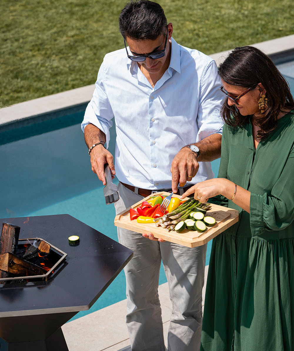 Planche découpe Bois de fil Hexagone - Mathon - 2