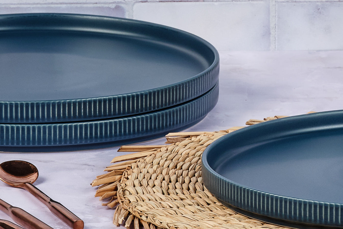 Assiette SCANDI Ø27,5cm - 4 pièces - Marine Björn - Mathon - 5