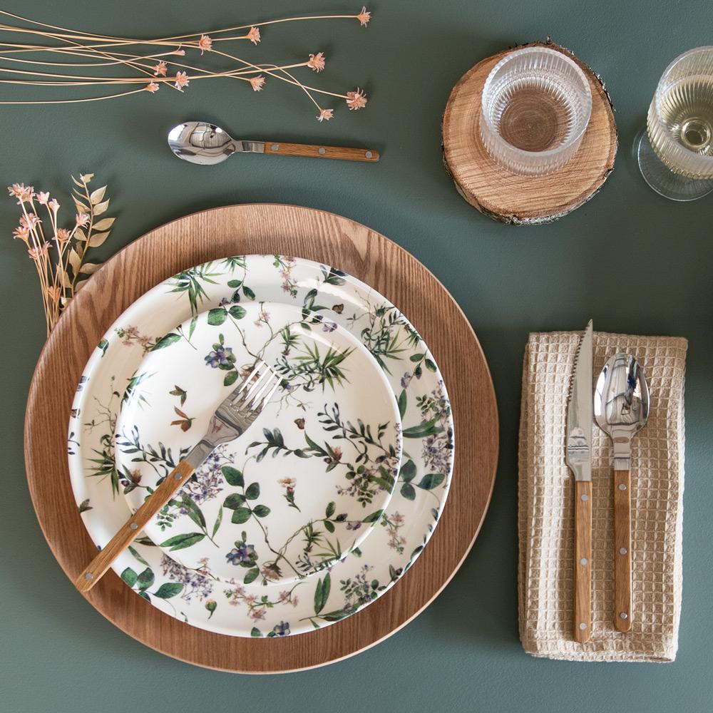 Assiette plate Champêtre 27 cm (lot de 6) Table passion - Mathon - 4