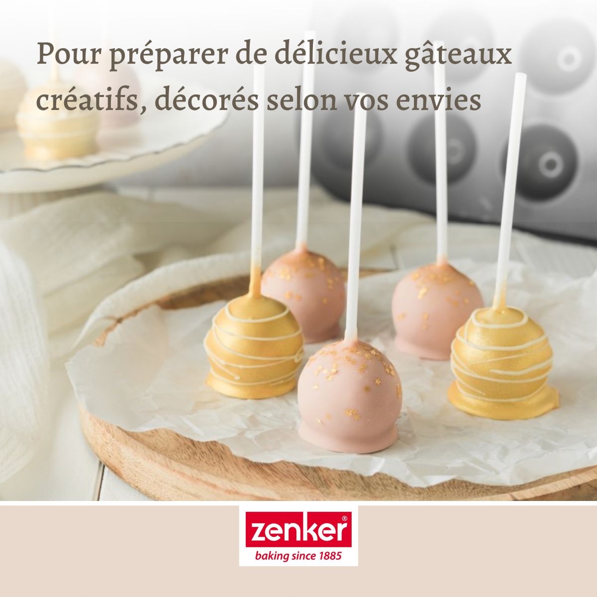 Set moule cake pop bâtonnets et sachets transparents 38 x 26 cm Zenker Special Creative Zenker - Mathon - 5