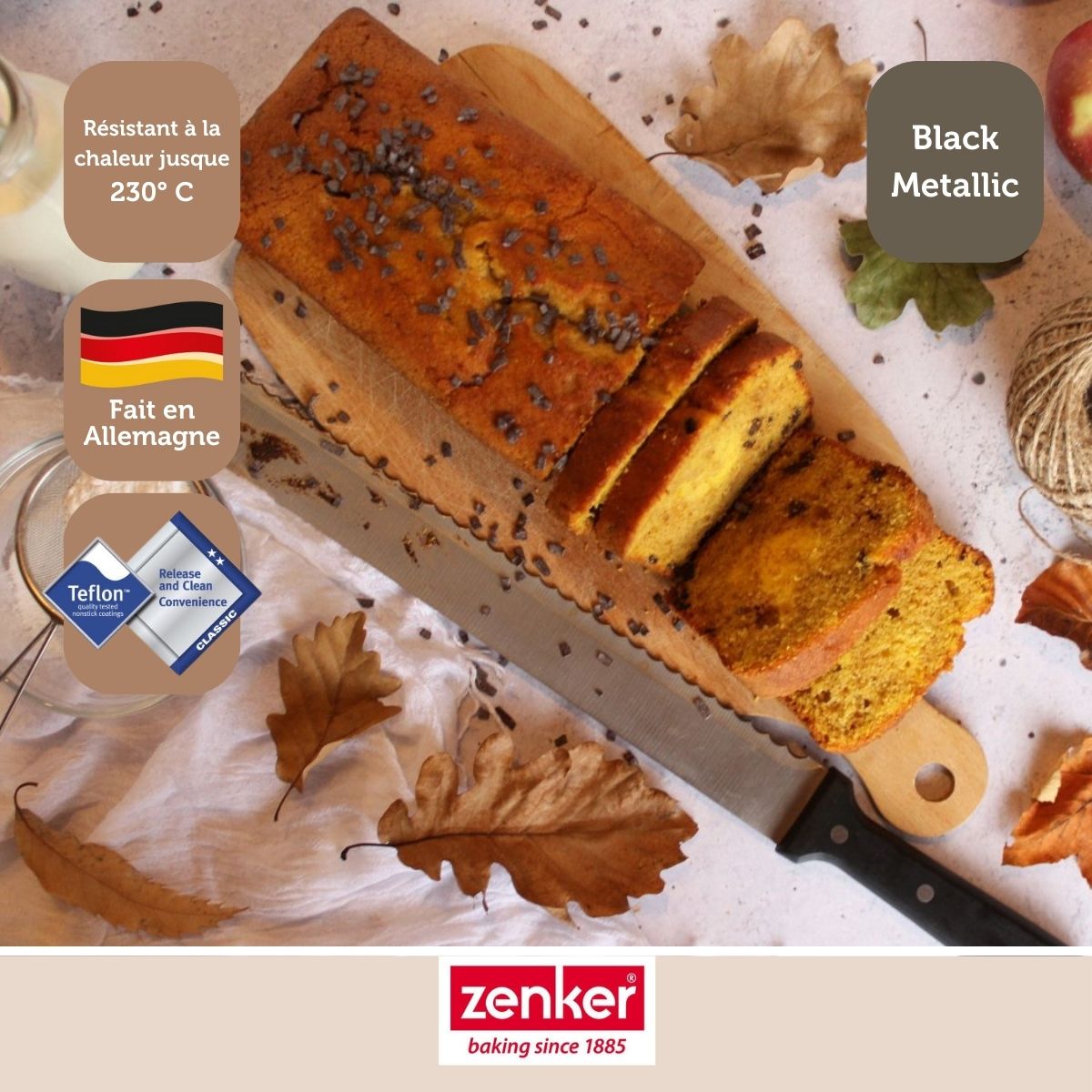 Moule à cake 25,5 cm Zenker Black Metallic Zenker - Mathon - 5