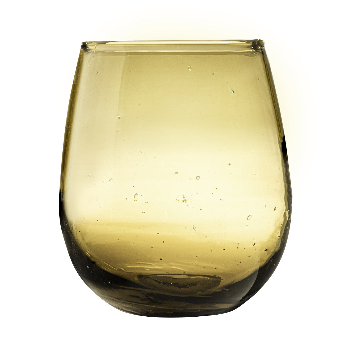 Nour Ambre - Lot 6 gobelets 30 cl en verre recyclé soufflés bouche Médard de Noblat - Mathon - 2