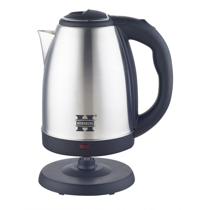 Bouilloire électrique 1.8L inox sans fil argent Herzberg HG5011-SIL Herzberg - Mathon - 3