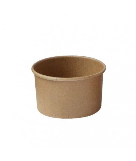 50Pcs - Pot carton kraft brun chaud et froid  H39mm 86ml FirstPack - Mathon - 1