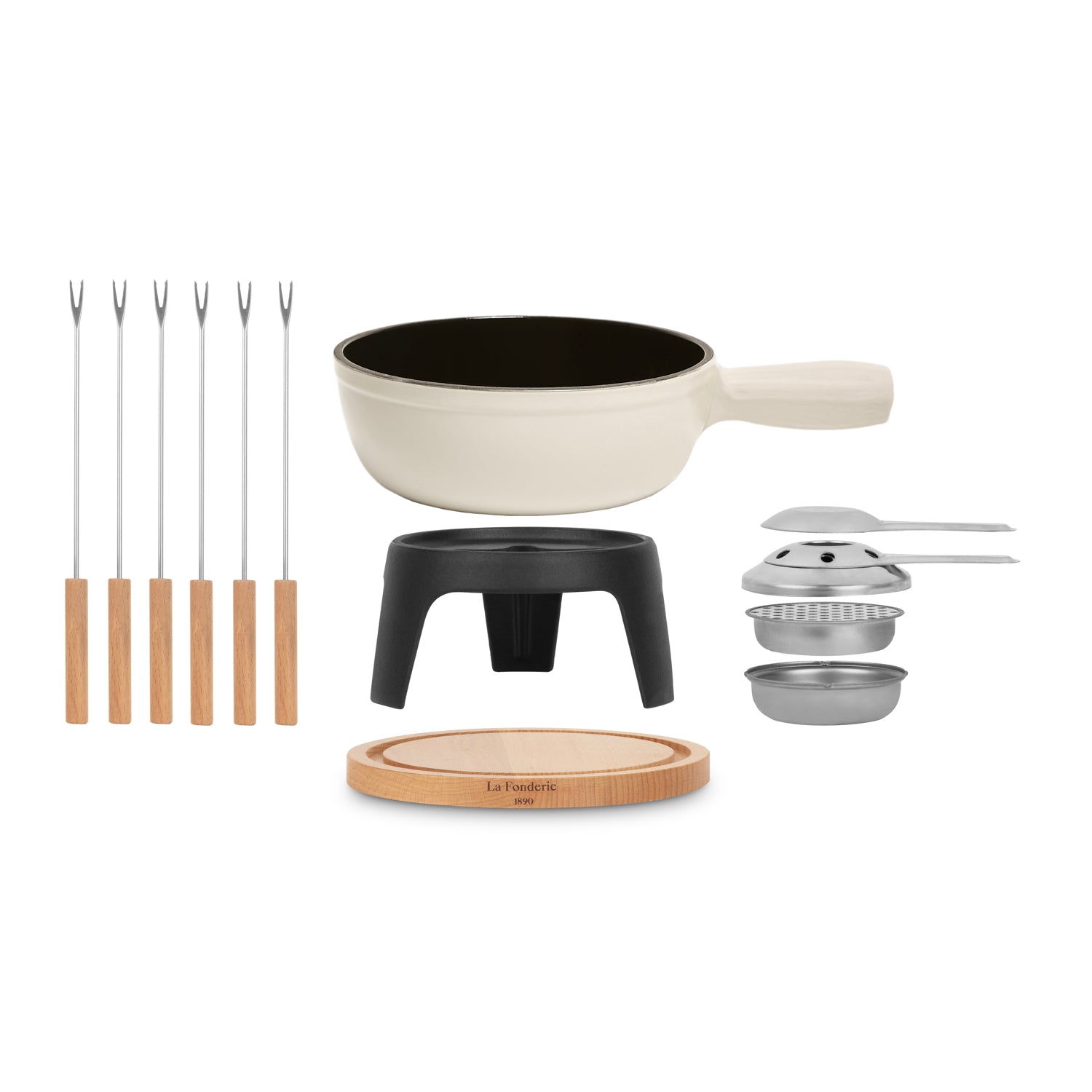 Set à fondue en fonte 6 personnes - MONT BLANC La Fonderie - Mathon - 4