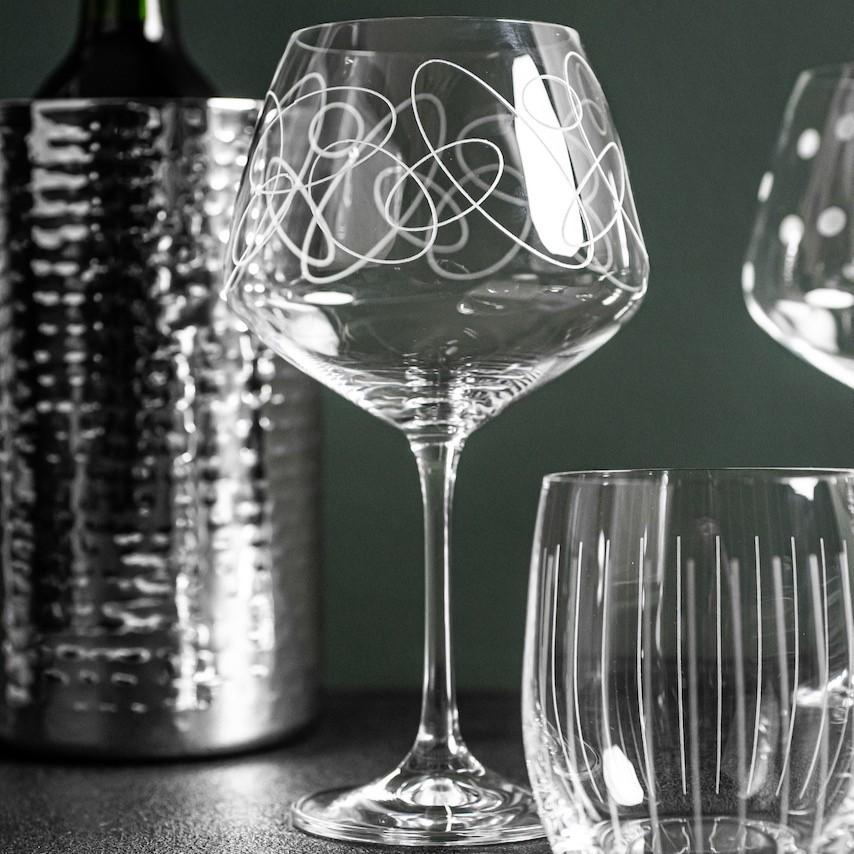 Coffret de 6 verres à pied dégustation Graphik 58 cl Table passion - Mathon - 3