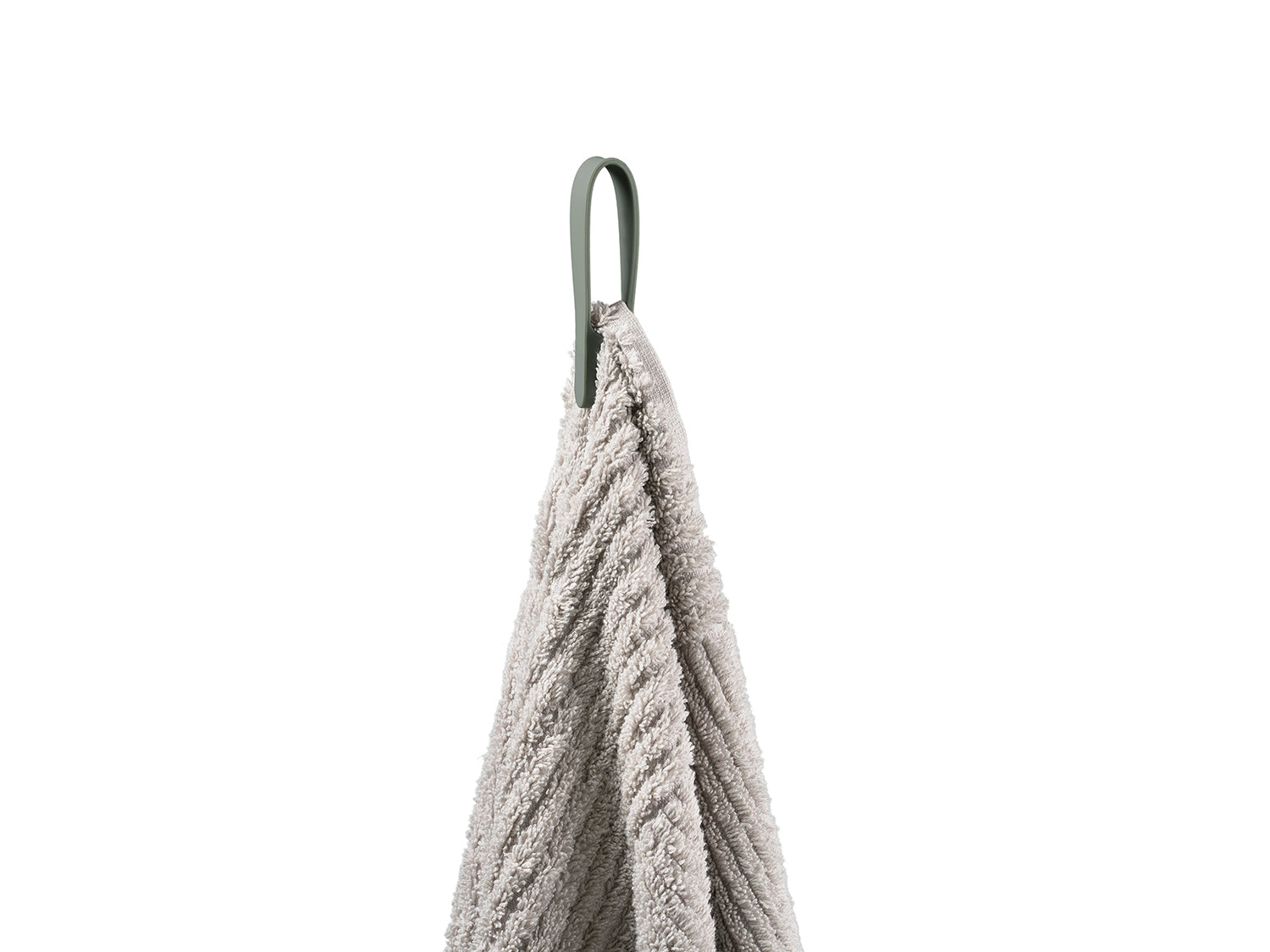 Set de 2 sangles magnétiques pour serviette LOOP MAGNET en silicone Vert olive Zone Denmark - Mathon - 2