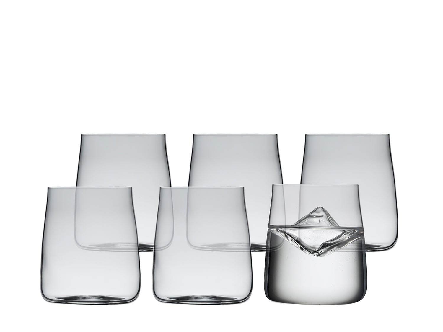 Set de 6 verres à eaux ZERO en verre cristal dans plomb Transparent Lyngby Glas - Mathon - 1