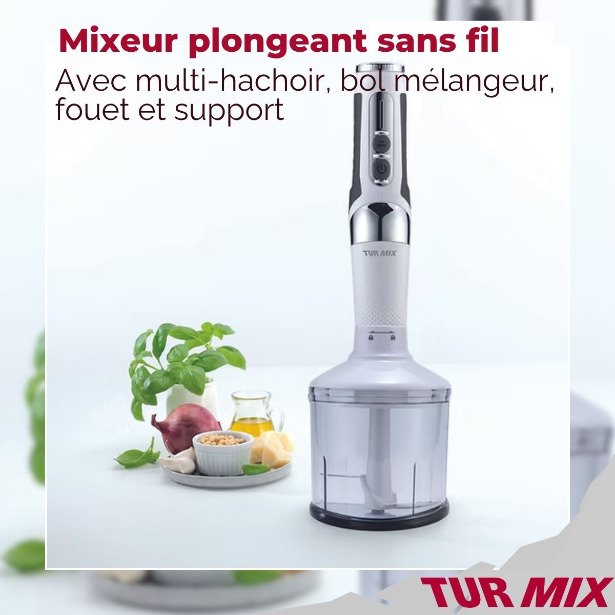 Ensemble mixeur plongeant sans fil Turmix Rotel - Mathon - 2
