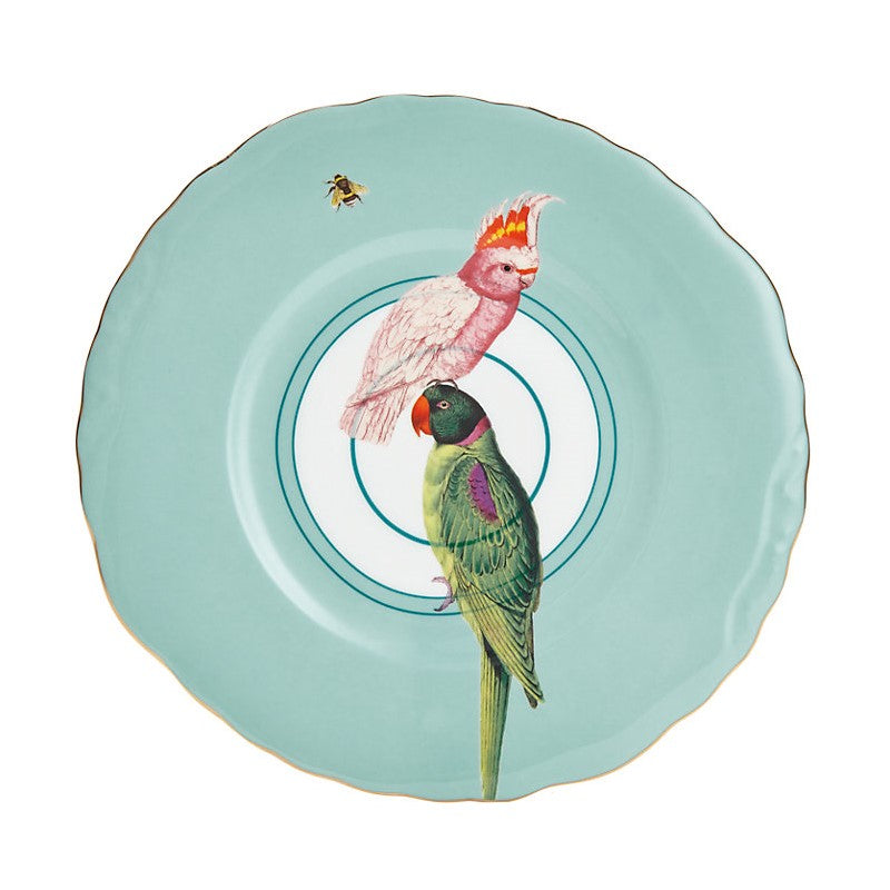 Lot de 6 Assiettes plates Carnival - 22cm - Perroquet Yvonne Ellen - Mathon