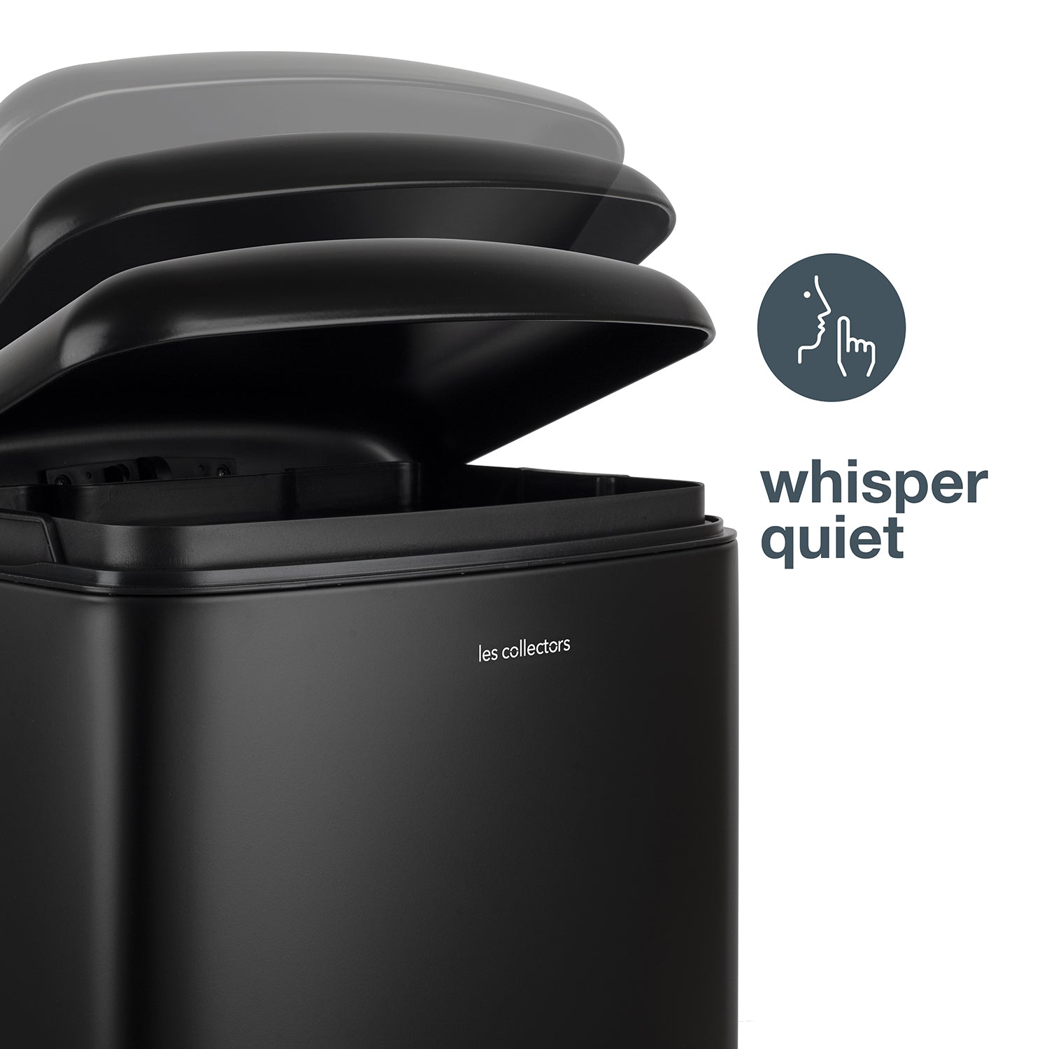 Poubelle à pédale 40L, black edition - N°867 Les Collectors - Mathon - 4