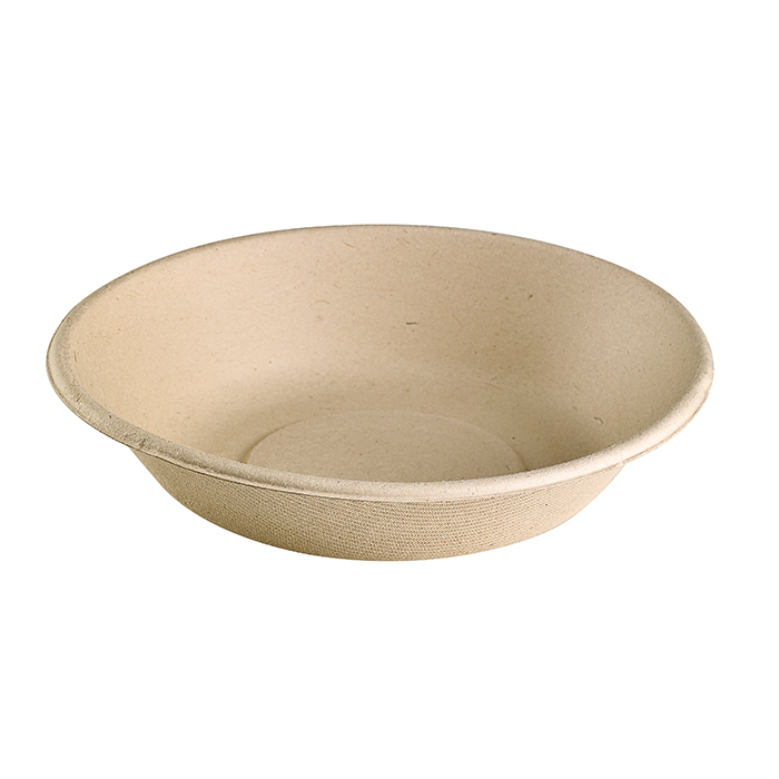 Bol pulpe brun 410 ml Diam: 16 cm 16 x 3,6 cm - 25 unités FirstPack - Mathon