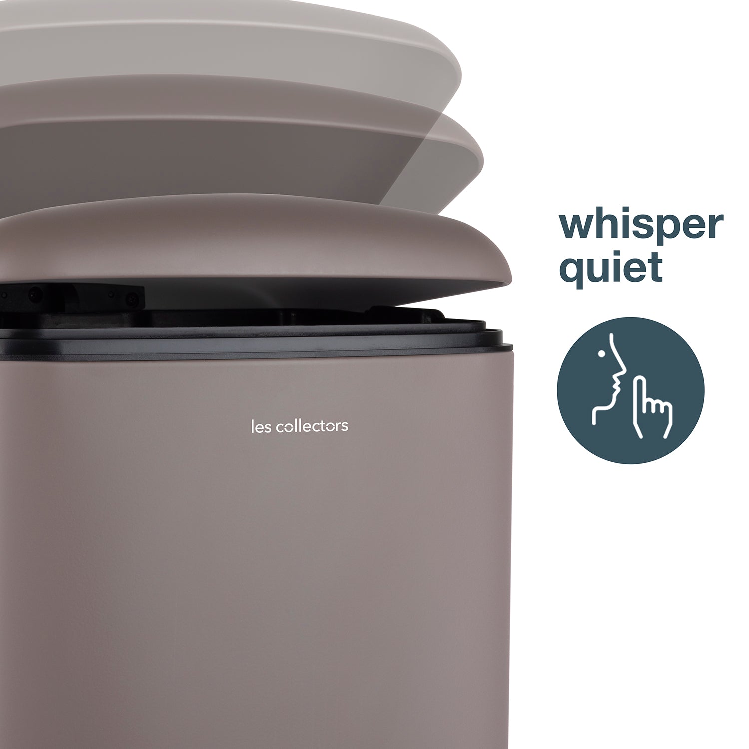 Poubelle à pédale 40L, taupe edition - N°883 Les Collectors - Mathon - 4