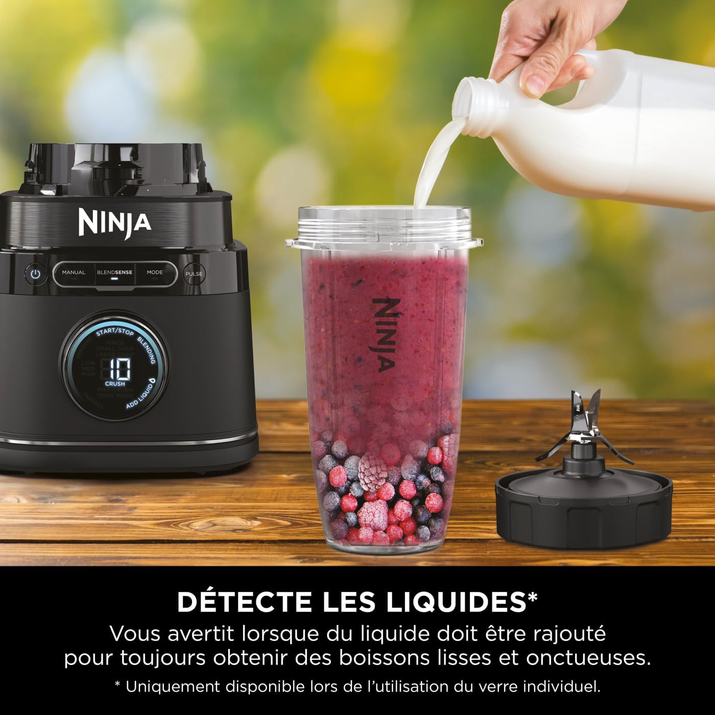Robot Mixeur Ninja Detect Power Blender Pro 1200w - 2-en-1 - 2l - 15 M Ninja - Mathon - 7