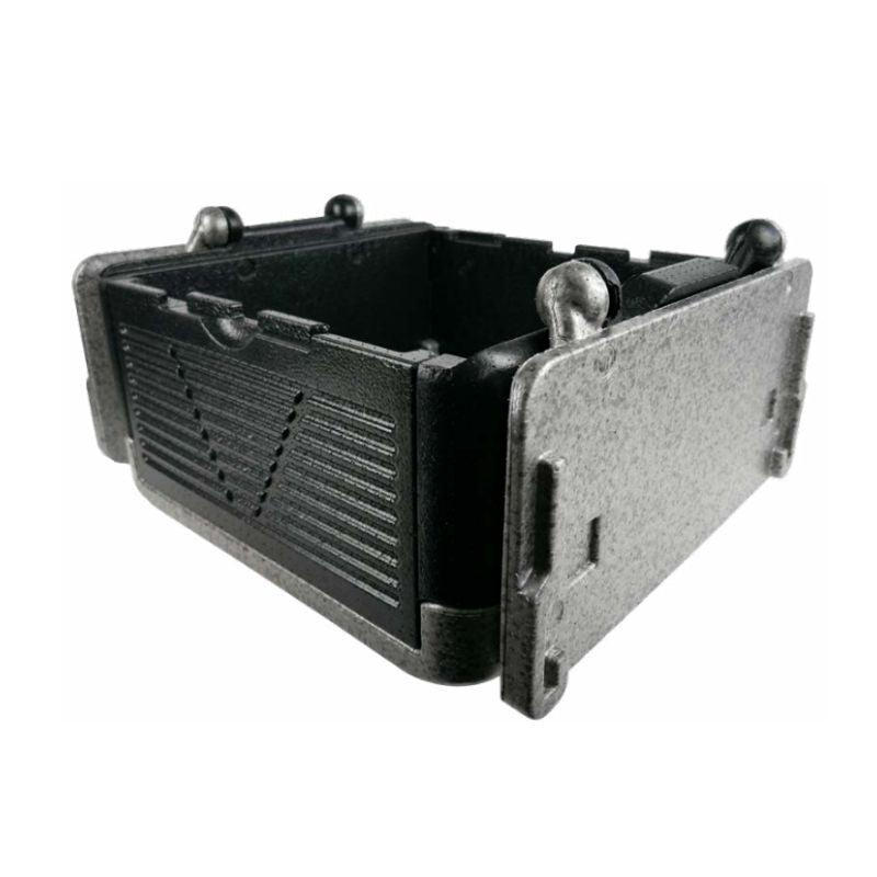 1Pcs - Box pliante isotherme noire 420x420x250mm FirstPack - Mathon