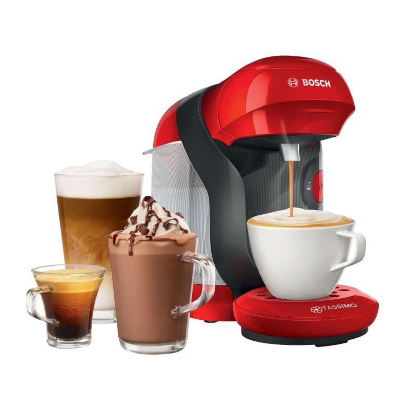 Machine Multi-boissons   - Tas1103 - Tassimo - Rouge Bosch - Mathon - 3