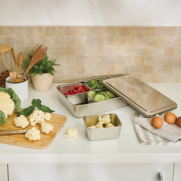 Set de 5 bacs de préparation culinaire en inox Mathon - Mathon - 3