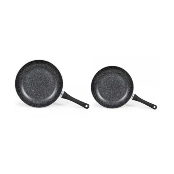 Set De 3 Poeles Aspect Pierre - Livoo - Men124ve - Vert Livoo - Mathon - 3