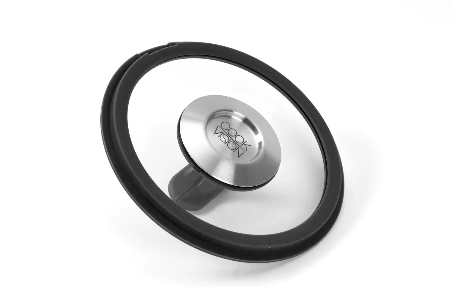 Couvercle empilable en verre noir, diamètre 16 cm Cookvision - Mathon - 2