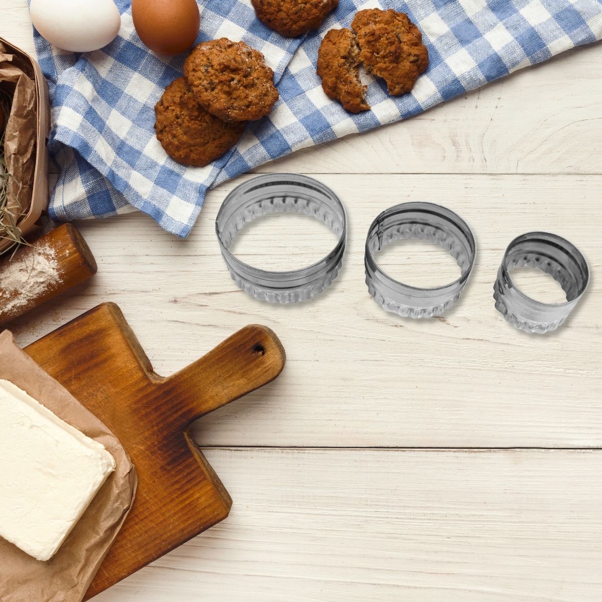 Lot de 3 emporte-pièces ronds et cannelés Zenker Emporte-pièces Zenker - Mathon - 2