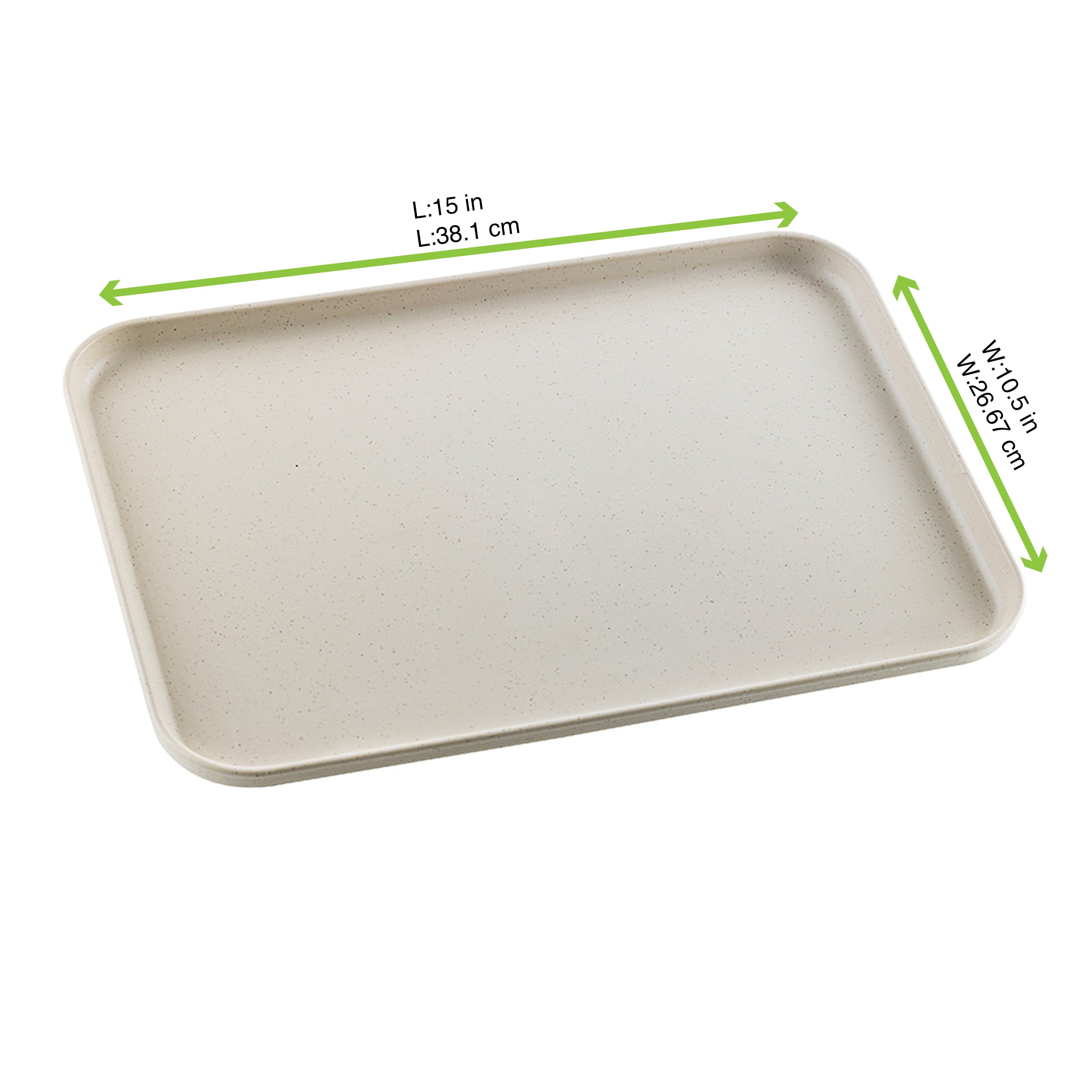 20Pcs - Plateau réemployable en composite beige 380x268x16mm FirstPack - Mathon - 2