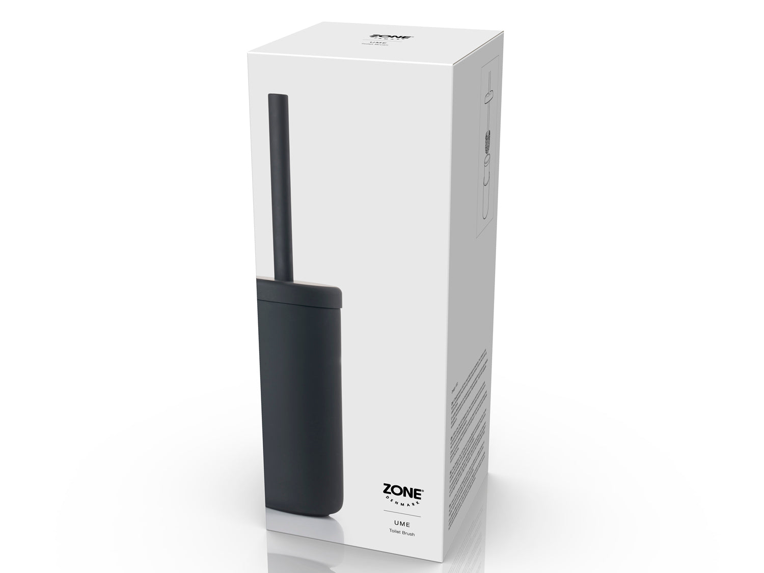 Brosse de toilette UME en grès et polypropylène Noir Zone Denmark - Mathon - 2