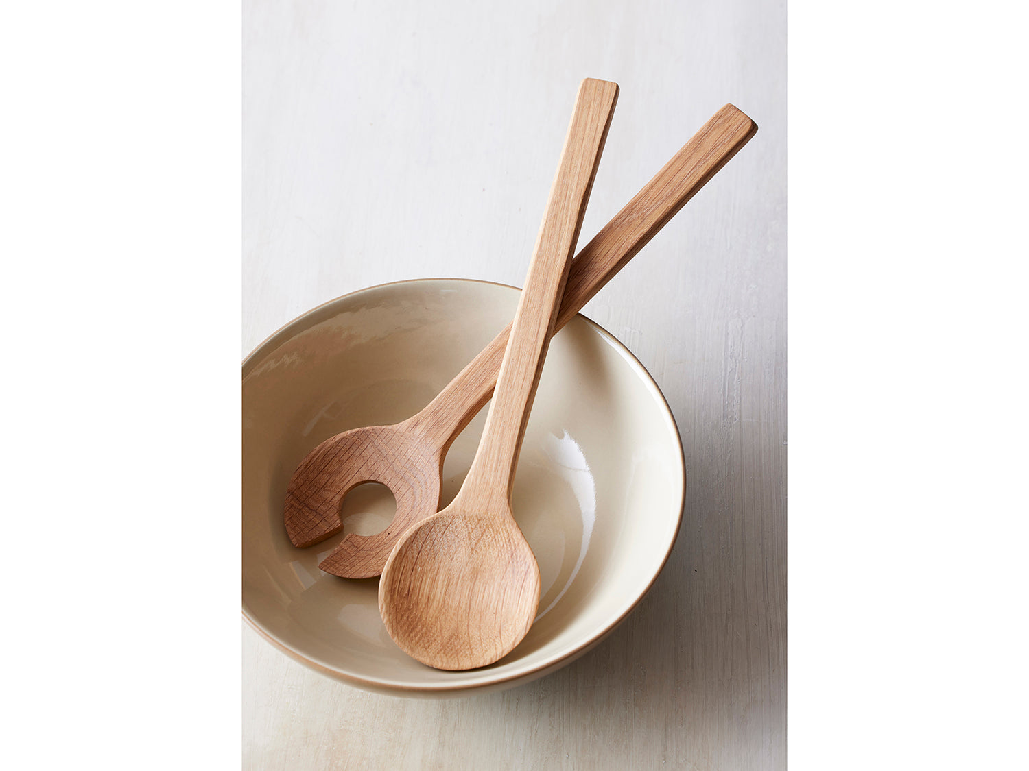 Couverts à salade  en chêne Chêne Bitz - Mathon - 8