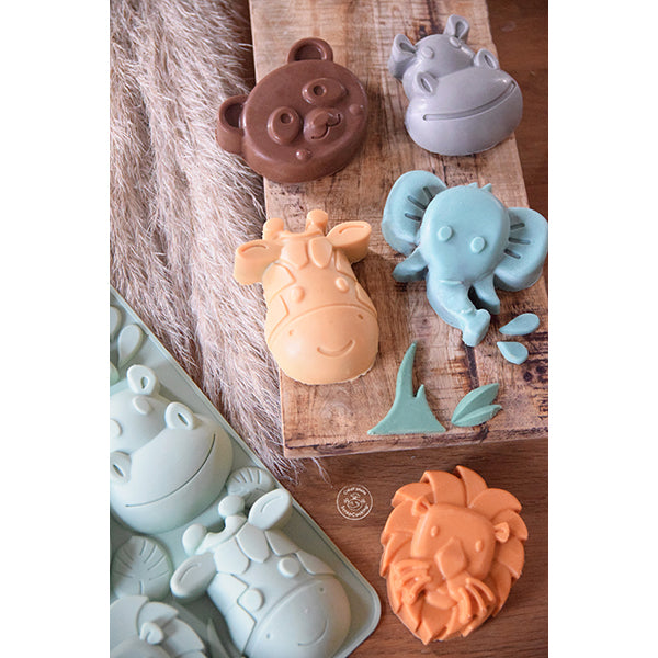 Moule en silicone Animaux de la jungle Scrapcooking - Mathon - 2