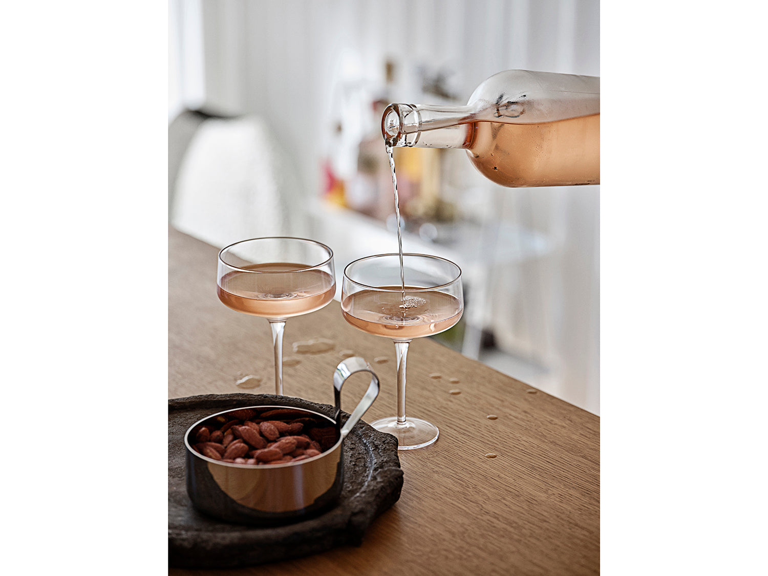 Set de 2 coupes ROCKS en cristal sans plomb Transparent Zone Denmark - Mathon - 5