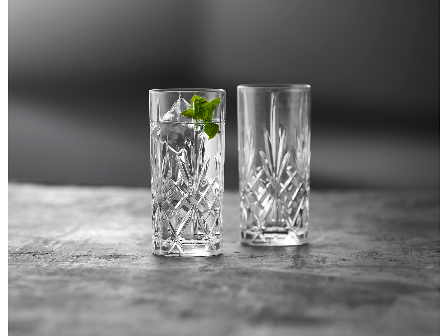 Set de 6 verres hauts MELODIA Transparent Lyngby Glas - Mathon - 10