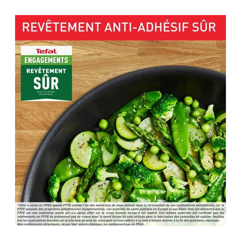 Ingenio Preference Poele Wok 26 Cm, Induction, Antiadhésif, Empilable, Compatible Lave-vaisselle, Fabriqué En France L97 Tefal - Mathon - 5