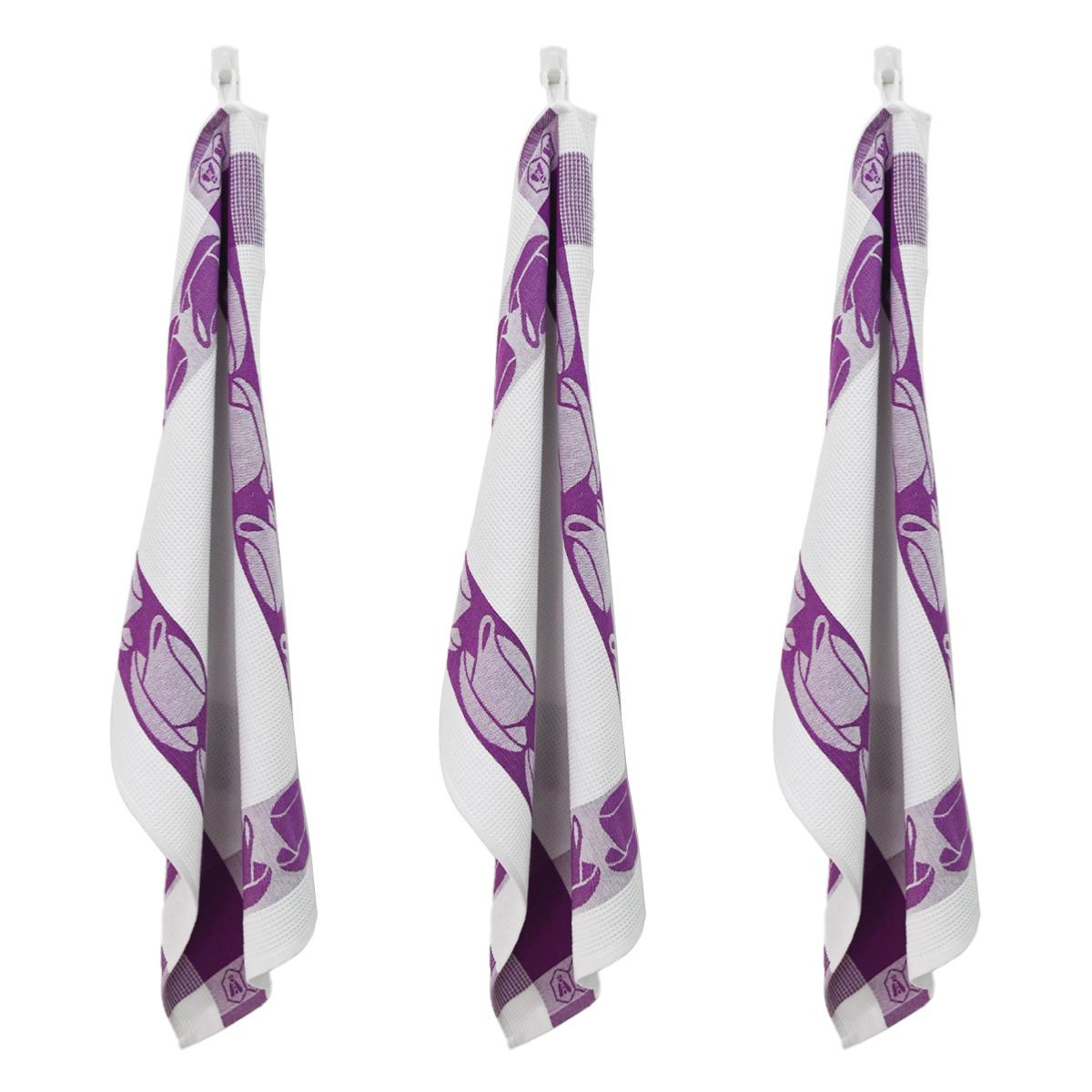 Lot de 3 torchons nid d