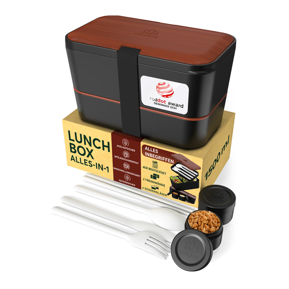Bento Encastrable 1,5 l noir et bois sapelli Umami - Mathon - 3