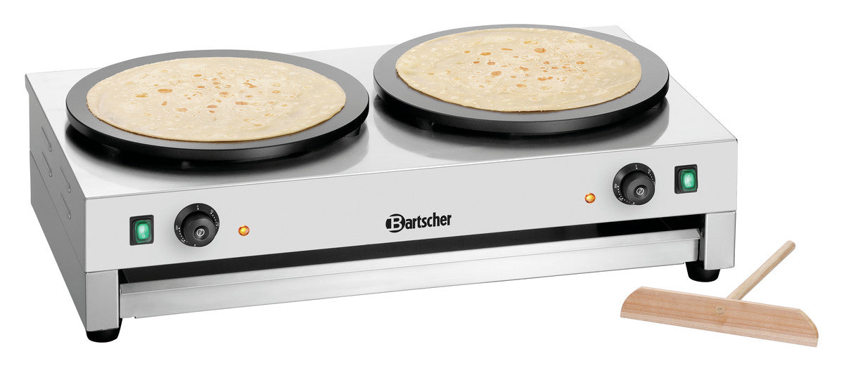 Crêpière Professionnelle Électrique - Double Crêpes - Bartscher - Mathon - 1