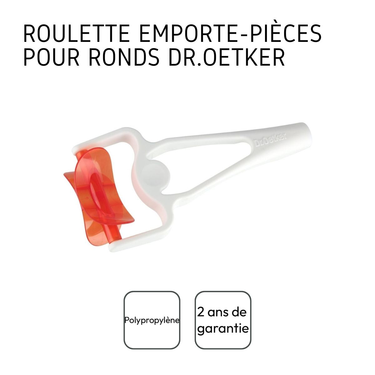 Rouleau découpe pâte 14 cm  Baker Edition Dr. Oetker - Mathon - 4