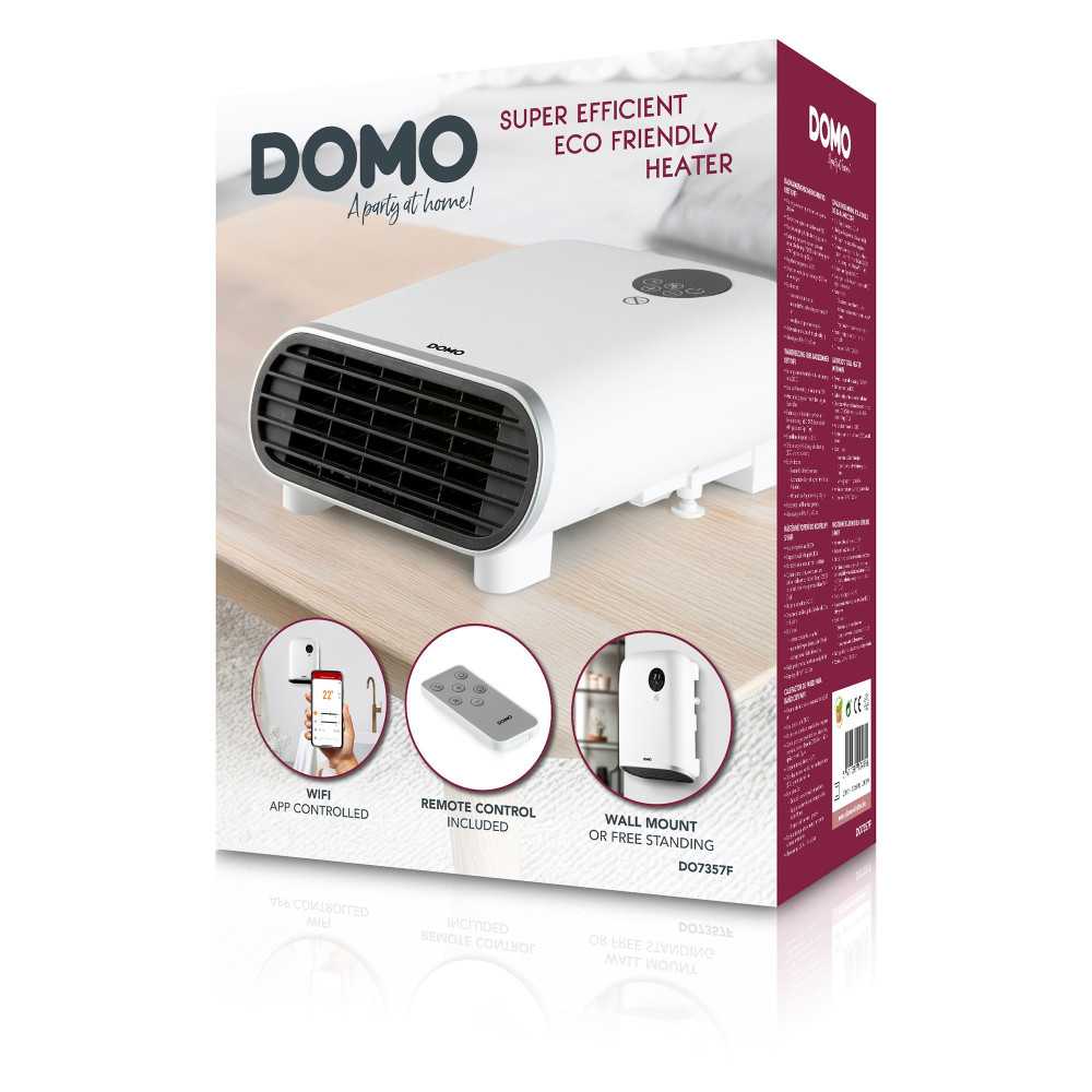 Chauffage Mural Pour Salle De Bain Avec Wifi 2000w Blanc Domo Do7357f Domo - Mathon - 3
