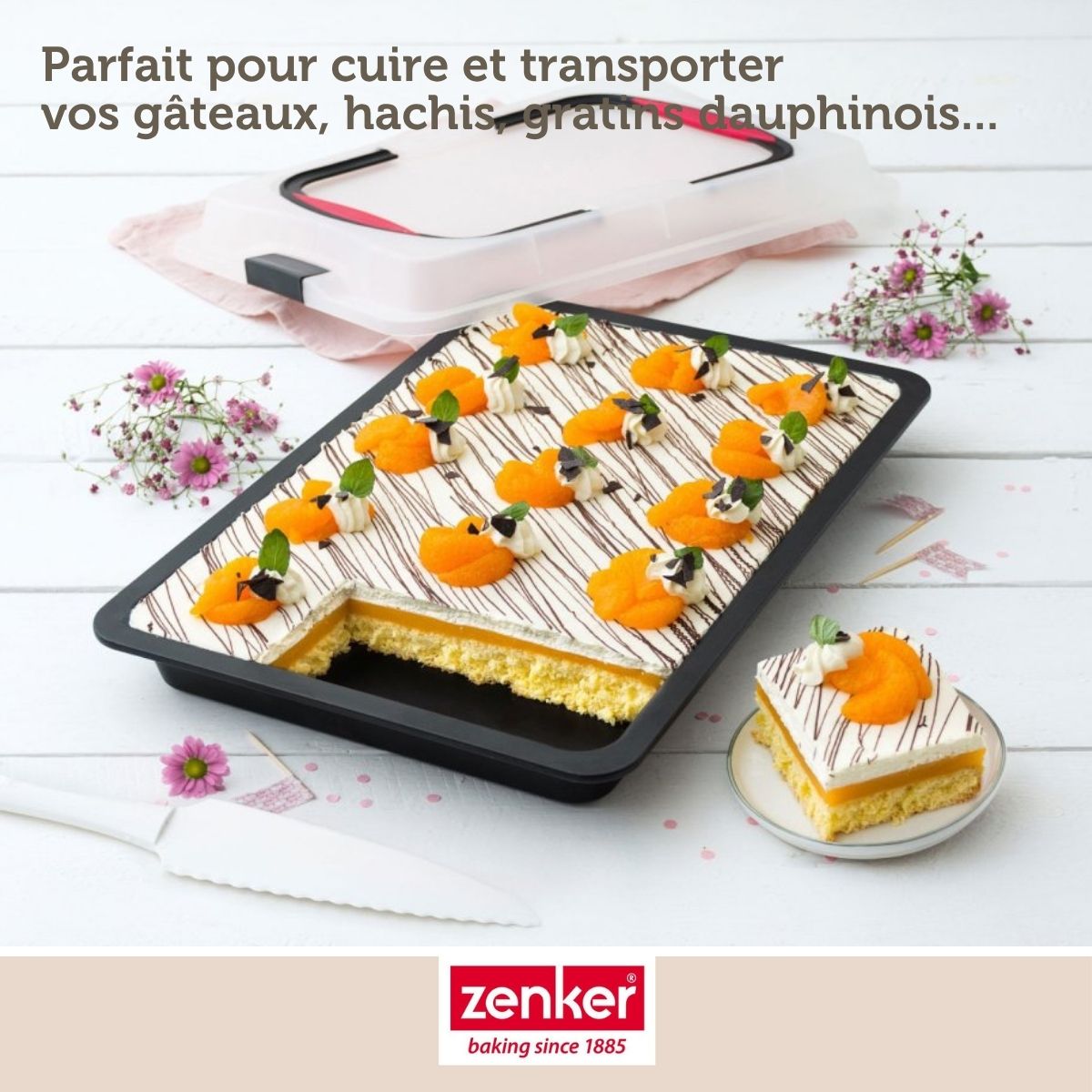 Plaque de cuisson 42 x 29 cm avec couvercle Zenker Special To Go Zenker - Mathon - 5