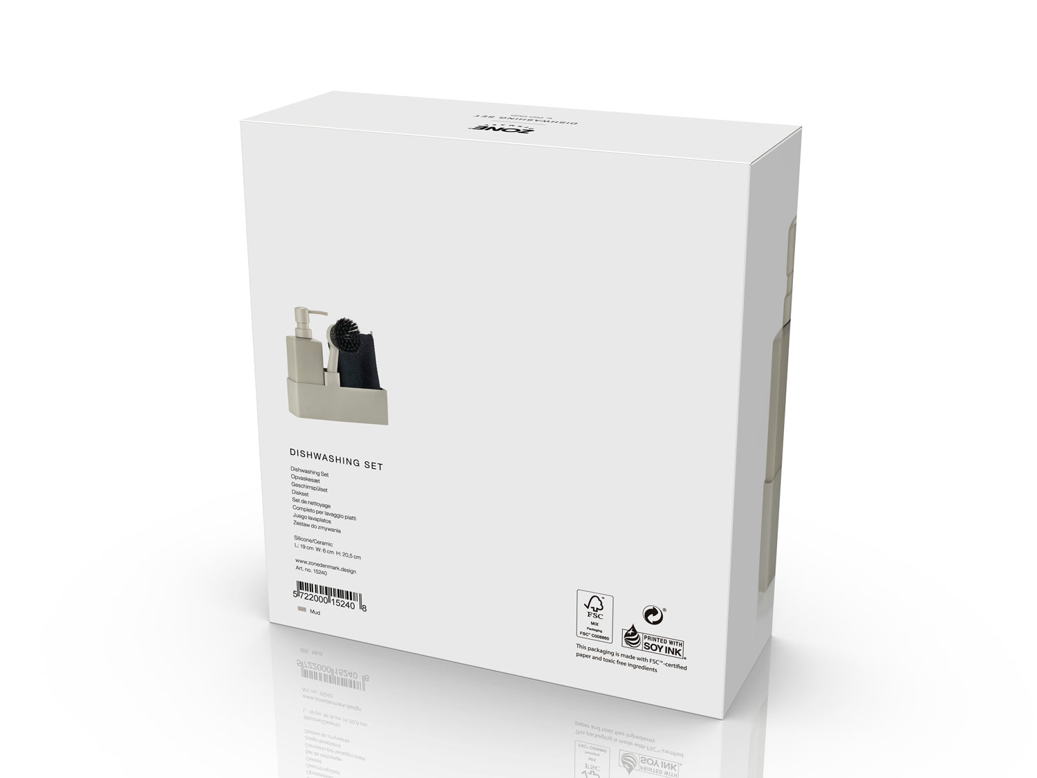 Set de vaisselle 4 pièces en silicone et céramique Marron Zone Denmark - Mathon - 3