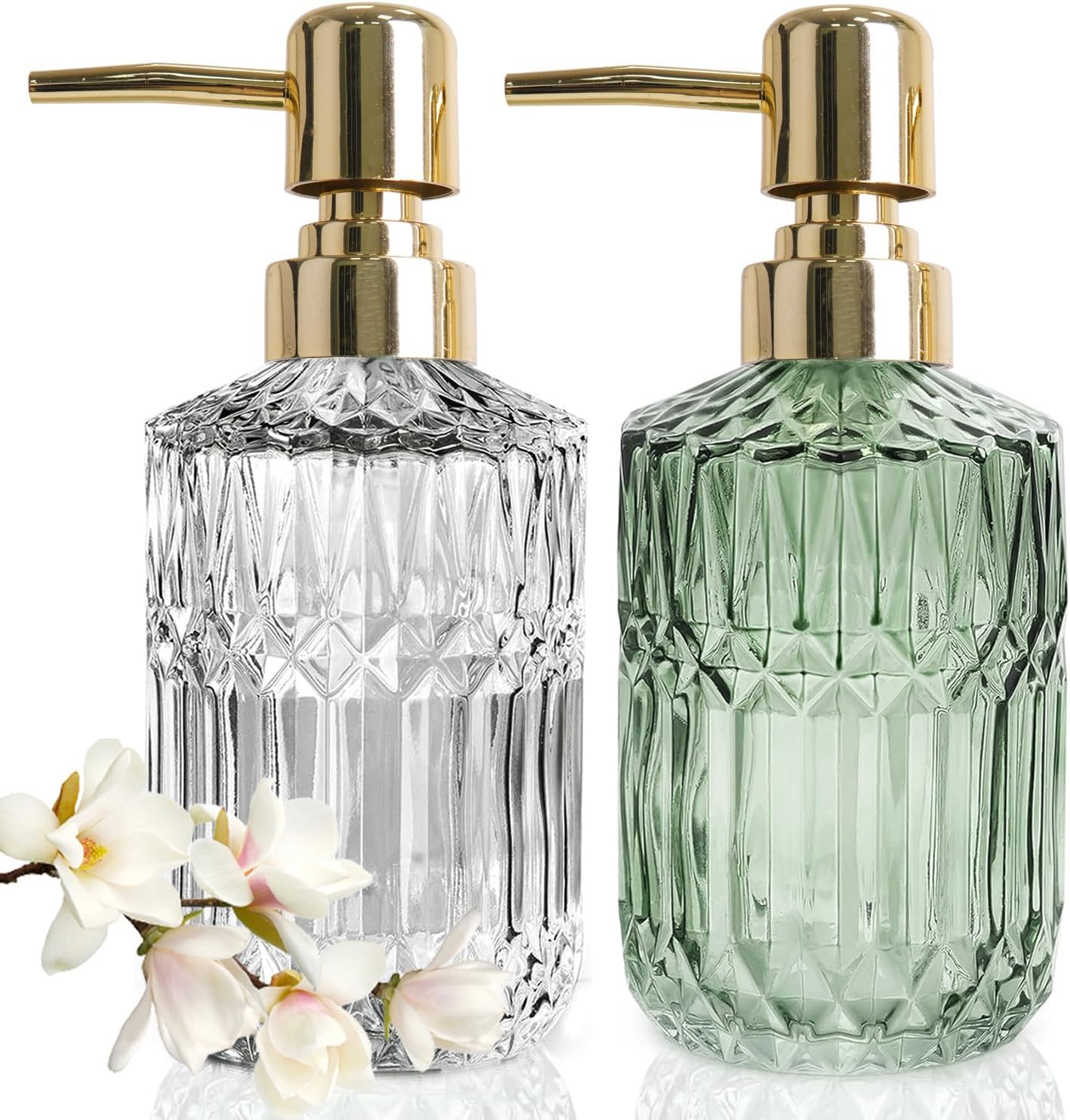 Distributeur Savon en Verre de 390 ml Vendos85 - Mathon