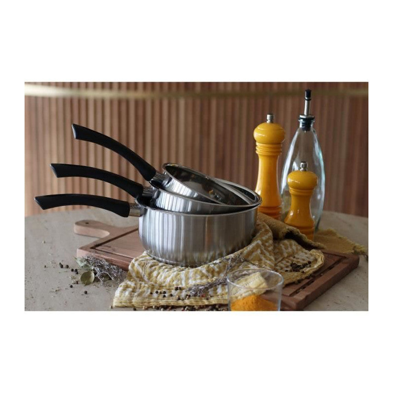 Casserole - Menastyl - 6020242 - En Acier Inoxydable - 18 Cm - Tous Feux Dont Induction Menastyl - Mathon - 4