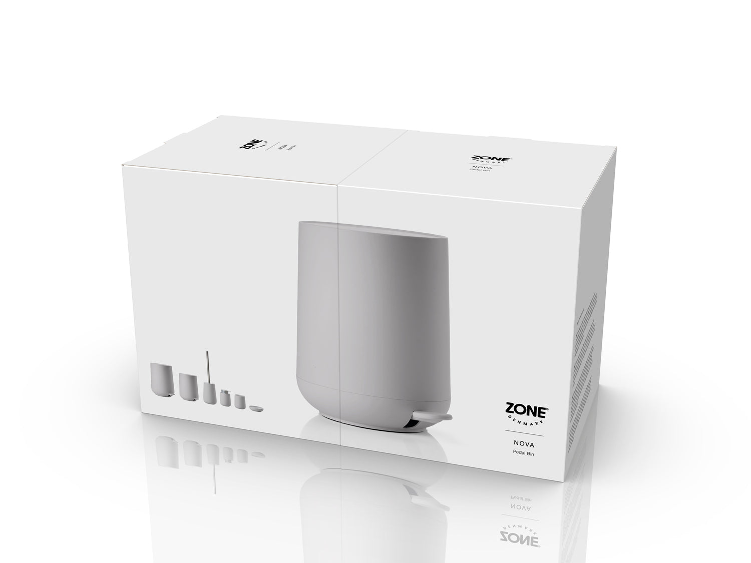Poubelle à pédale NOVA en abs Gris clair Zone Denmark - Mathon - 5
