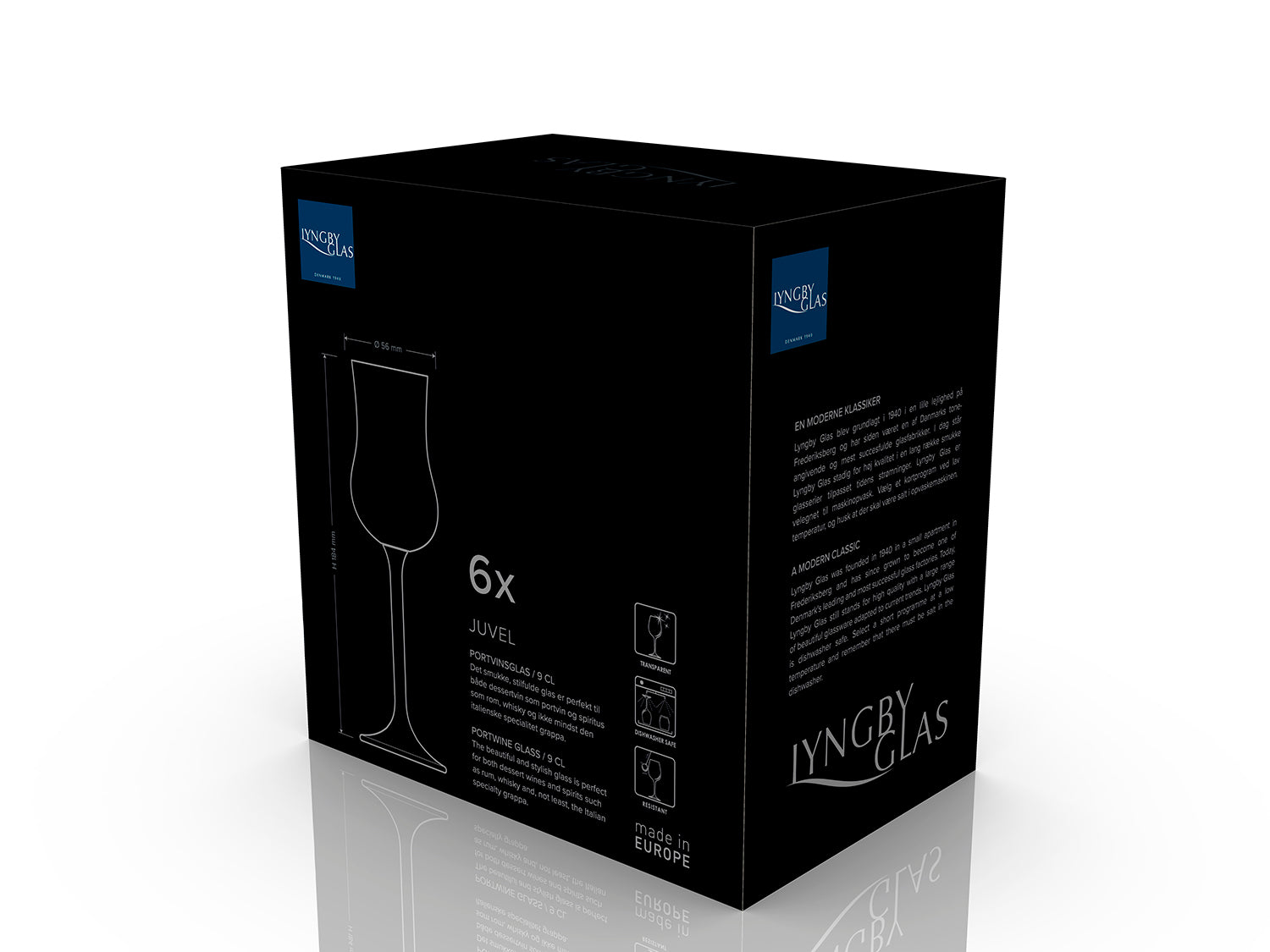 Set de 6 verres à porto/grappa JUVEL Transparent Lyngby Glas - Mathon - 5