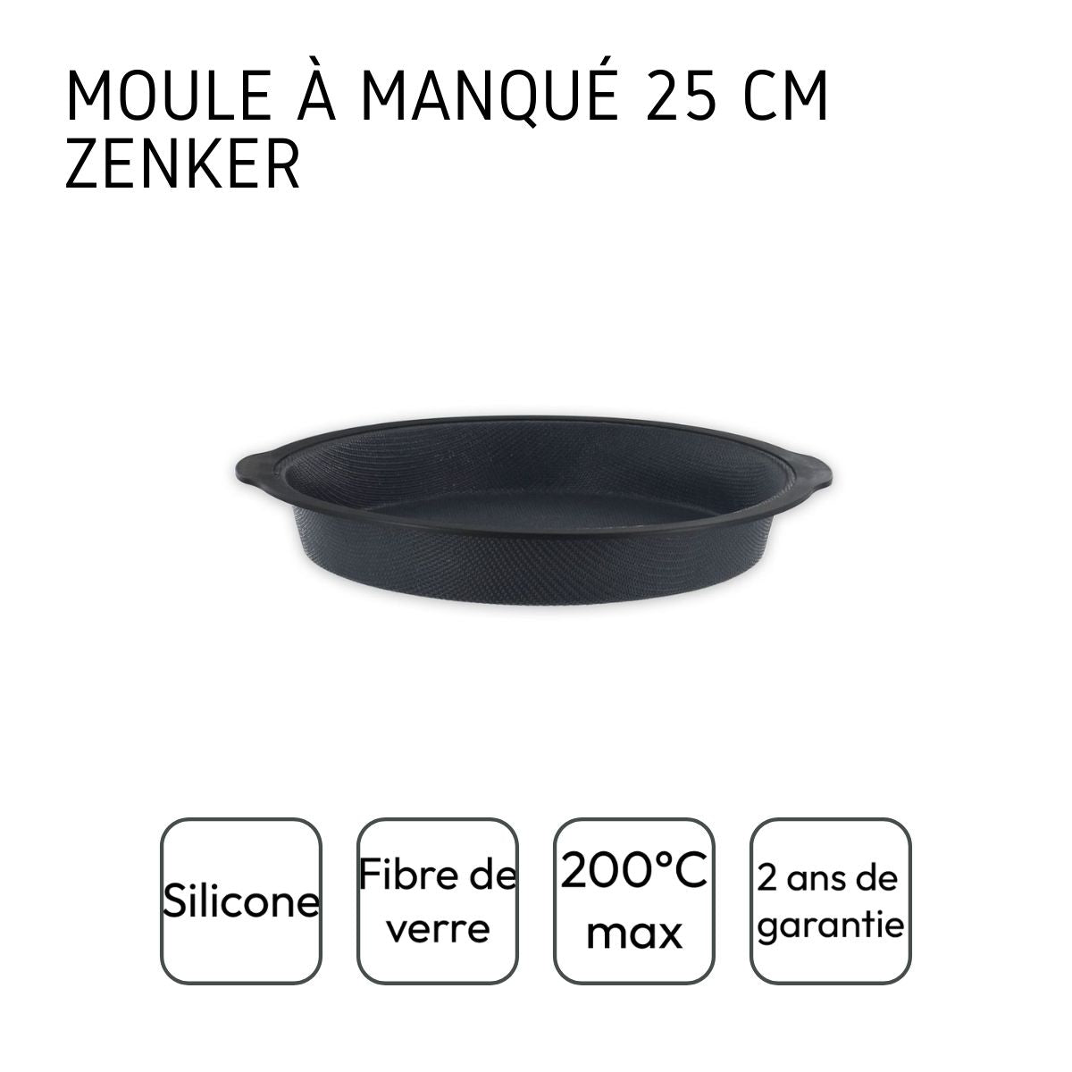 Ensemble de 2 Moules à manqué 25 cm Zenker Silicone fibre de verre Zenker - Mathon - 4