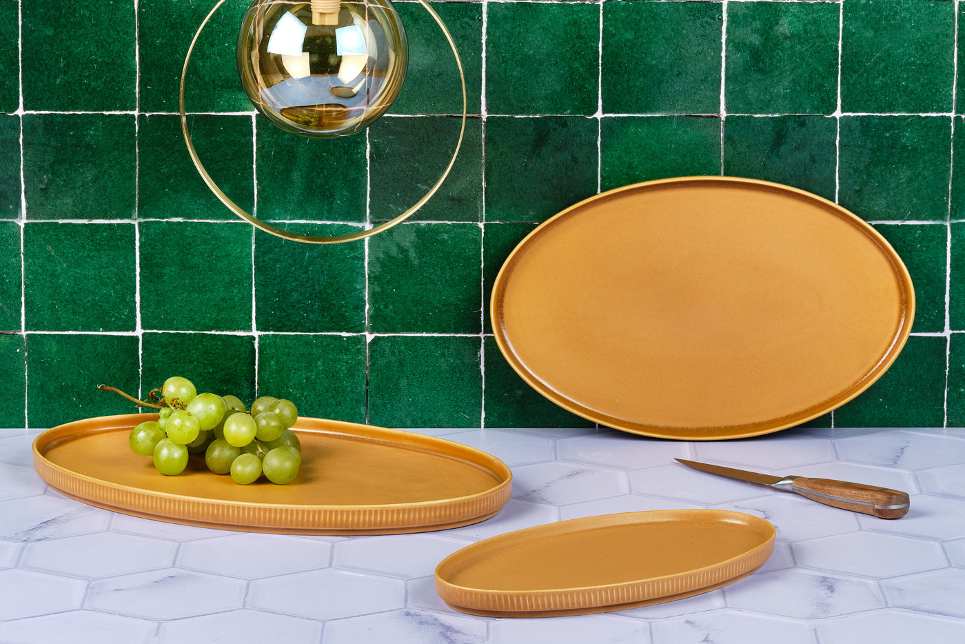 Plateau de service SCANDI - 3 pièces - Ocre Björn - Mathon - 2