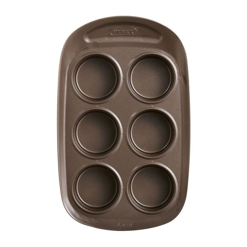 Moule A Muffin -   - 1452001 - Rond - Acier Carbone - Antiadhésif - 6 Cavités Pyrex - Mathon - 3