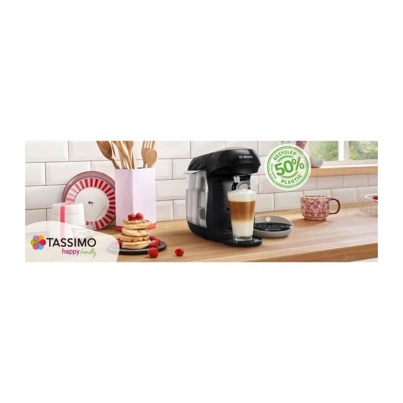Machine A Café -   - Tas109e - Tassimo Happy - 1400 W - 0,7 L - Creme / Noir Bosch - Mathon - 3