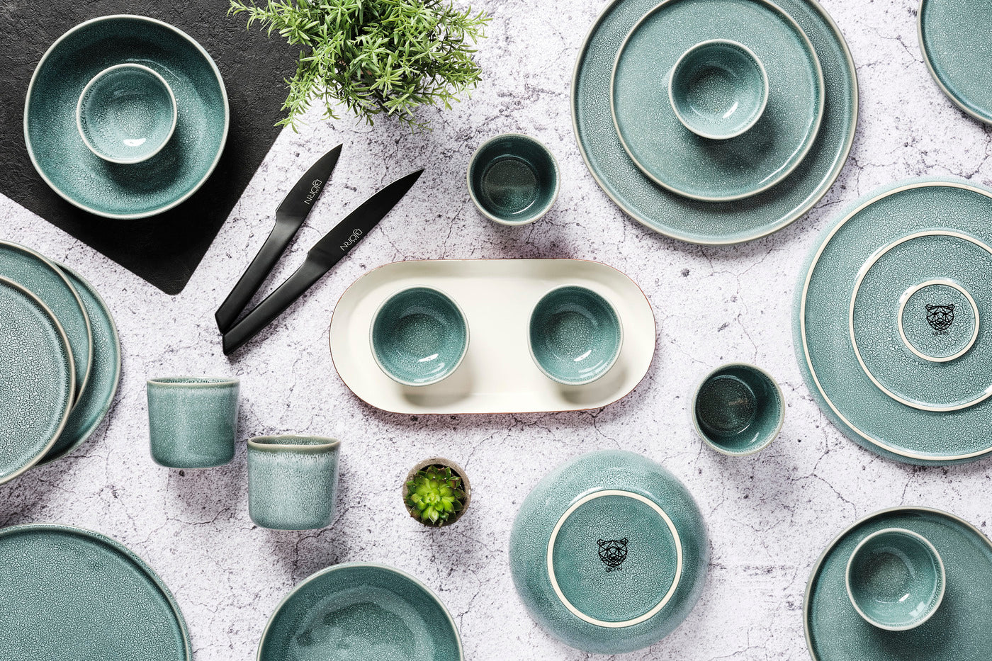 Assiette MAGMA Ø20cm - 6 pièces - Cobalt Björn - Mathon - 6