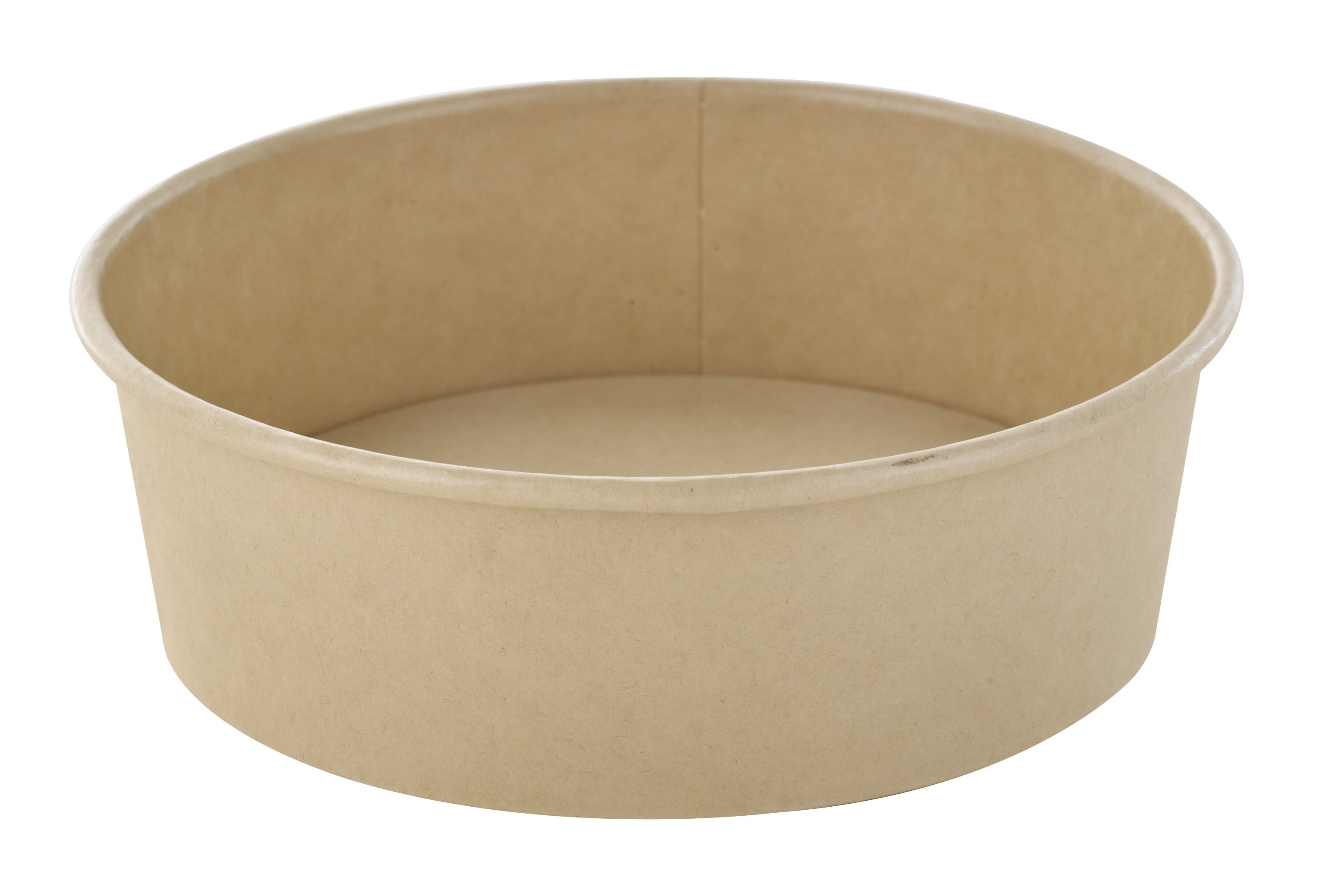 45Pcs - Saladier rond Buckaty en carton brun fibre de bambou  H47mm 480ml FirstPack - Mathon